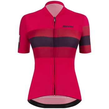 Santini Womens Eco Sleek Bengal Jersey - L - Raspberry