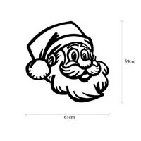decoracion pared de metal xmasblack-14 negro 61x59 cm