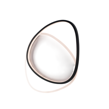Lámpara De Techo Amy En Metal Y Aluminio, Blanco Y Negro, Con Led Cct Integrado + Mando A Distancia L.45 X 37 Bl307-pbc-pc