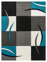 alfombra moderna diamora turquesa 300x400 cm
