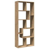 libreria divisora madera ingenieria roble artisan 67x25x1615cm vidaxl