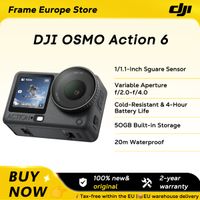 rlocalrdji osmo action 6 combo esencial camara de accion con sensor cuadrado de 111 pulgadas apertura variable de f20-f40 camara de accion 4k nueva