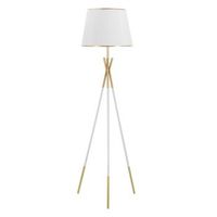 lampara de pie de metal blanco y oro cm o 61x154