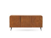 aparador de 3 puertas color miel de madera maciza de mango