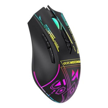 Ratón Wozinsky WMGB-3200 RF inalámbrico 3200 DPI Negro Iluminación RGB