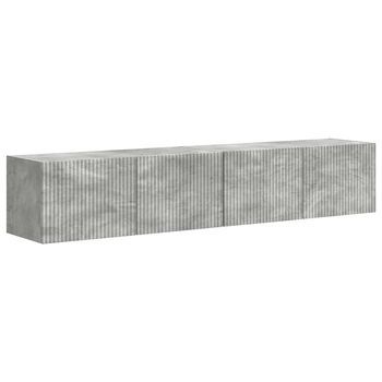 Mueble De Tv Montado En La Pared 2 Uds | Mueble De Salón | Gabinete De Tv Concreto