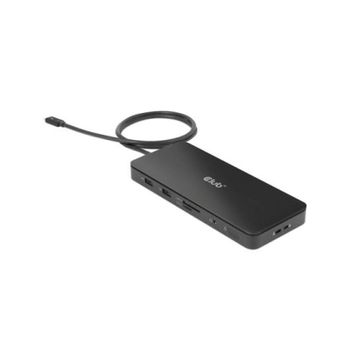 Hub Thunderbolt 4 Club 3D CSV-1581 11 en 1, 3 USB-C, 3 USB-A, SD, TF, RJ45, Audio, Negro