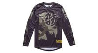 camiseta de manga larga juvenil troy lee designs flowline negra