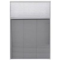 mosquitera para ventana marco de aluminio 160 x 80 cm vidaxl
