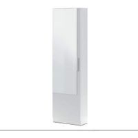 zapatos 1 puerta con espejo para 16 pares - a180 cm - blanco