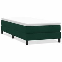 cama tapizada 223x93x25 cm contrachapado madera procesada - verde