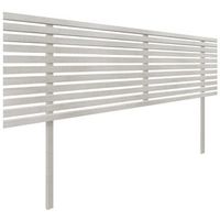 cabecero de madera reciclada dm estilo japones con patas 145x115cm camas 145 - gris tribal