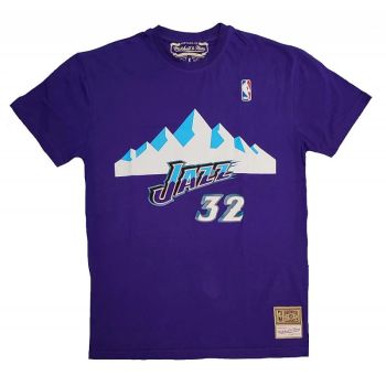 Camiseta Karl Malone Utah Jazz - Mitchell & Ness N&N morada