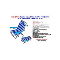 pluvia silla baja playa cama 5 posiciones aluminio 22 mm cojin