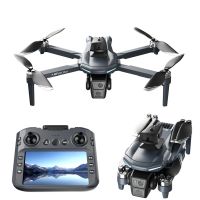lsrc xt606 gps 5g wifi fpv con control remoto de pantalla lcd 720p hd camara dual servomotor gimbal 360 evitacion de ob