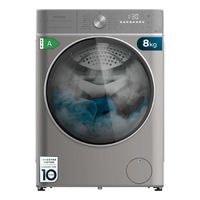 cecotec lavadora secadora carga frontal 8kg-5kg bolero washdry 8580 inverter steel b 1400 rpm 16 programas