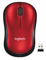 raton logitech inalambrico m185 rojo