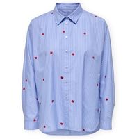 only camisa noos new lina grace shirt - moonlight bluestripe para mujer
