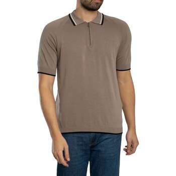 Armani Exchange Polo Polo de punto con cremallera para hombre
