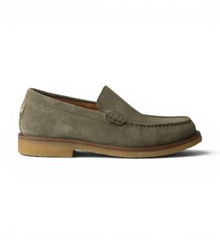 BOSS para hombre. 50568752 Mocasines de piel Kope Mocc verde (41), Plano, Ninguno, Casual
