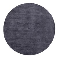 alfombra tejida a mano randora gris  160 cm redondo