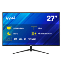 iggual monitor 27 1ms fhd 120hz vga hdmi dp mm 27 led ips full hd hdmi vga altavoces