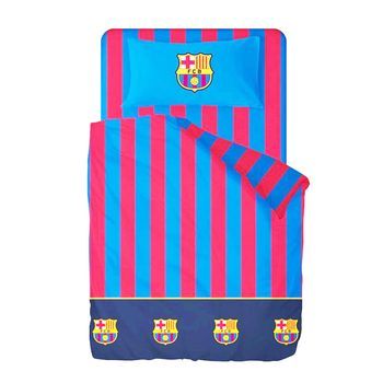 Funda Nórdica Fc Barcelona Rayas Estrechas Para Cama De 150