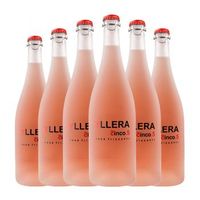 yllera cinco5 rose frizzante 55 rueda joven 75 cl 55 vol pack de 6 unidades