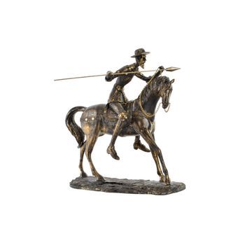 Figura Resina 36x19x39 Quijote Envejecido