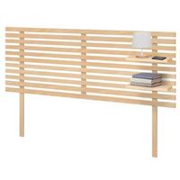 dhome cabecero con estantes de madera reciclada dm colgante pared estilo palet japones con patas 145x46cm cama vintage nordico 145cm madera natural