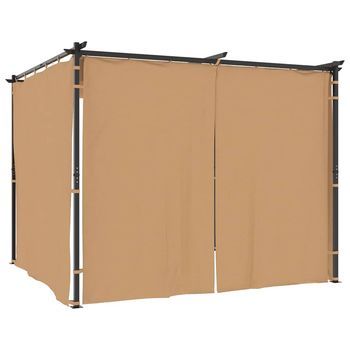 3x3x2,3 Cm Acero Y Tela (100 % Poliéster) - Taupe
