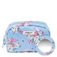 cath kidston gifts and sets clifton rose make-up bag with mirror