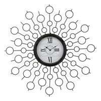 reloj madera mdf y metal 68 x 65 x 68 cm