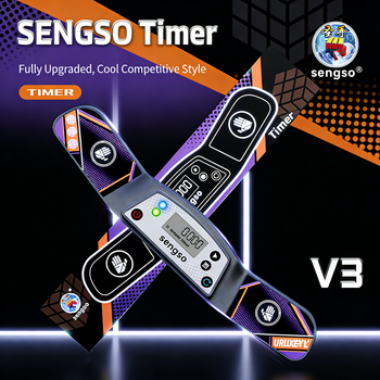 Temporizador SENGSO, Nueva Versión Mejorada V3, Temporizador Profesional para Competencias de Cubo Mágico, Temporizador de Precisión