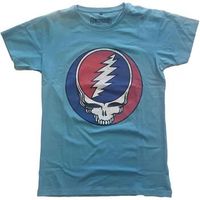 grateful dead camiseta manga larga steal your face classic para mujer