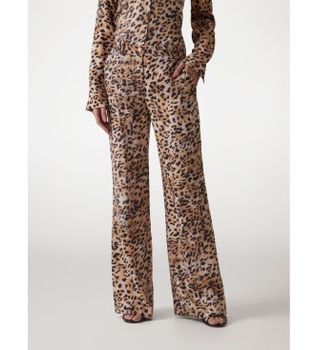 Guess para mujer. W5GB16WH5N2 Pantalón corte palazzo
animalprint (L), Casual, Animal print, Lyocell