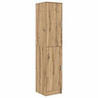 aparador alto roble artisan 35 x 39 x 168 cm vidaxl