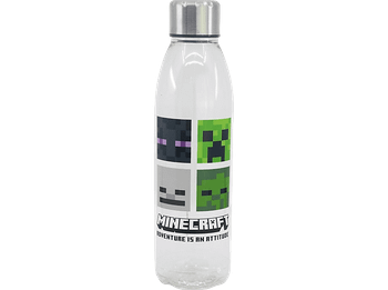 Botella - Sherwood Minecraft, 980 ml, Plástico libre de BPA, Tapón rosca metálico