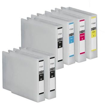 Compatible Multipack Epson WorkForce Pro WF-R8590D3TWFC Printer Ink Cartridges (6 Pack) -C13T755140