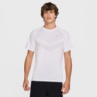 nike stride  camiseta de running hombres - blanco