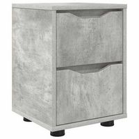 mesita de noche 305x30x43 cm plastico - gris