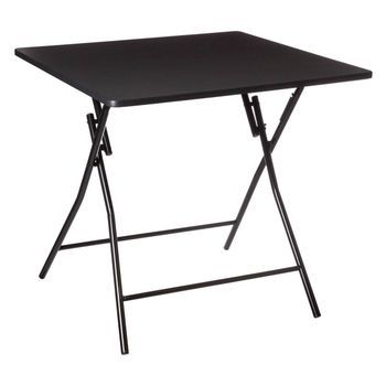 Mesa Plegable 4 Plazas Negra