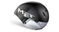 casco met codatronca negro plata mate brillante