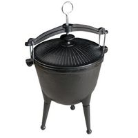 master grillparty caldero de caza hierro fundido 45l mg629