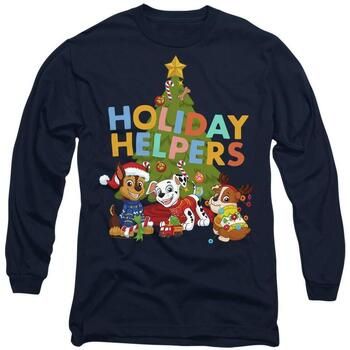 Dessins Animés Camiseta manga larga Holiday Helpers para mujer