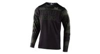 troy lee designs skyline camo maillot mangas largas verde negro