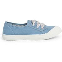 pisamonas zapatillas zapatillas tela punta goma cordones para nina