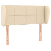 cabecero cama  panel de cabecera de tela color crema 93x23x7888 cm