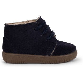 Pisamonas Botines Botas Serraje Niños Cordones Y Costuras De Colores para niño