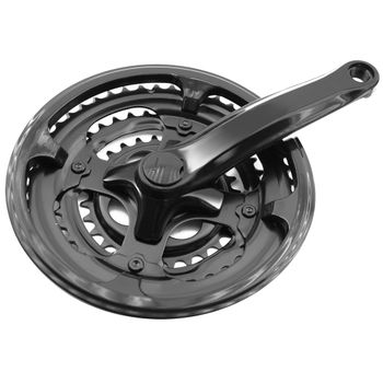 Triple Plato Y Bielas Para Bicicleta De 26 - 170Mm - 48/38/28T Con Protector De Plato Y Cubrecadena 356